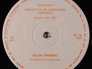 ALLEN GINSBERG: Dialectics Of Liberation Congress London July 1967 LP (UK Mono,