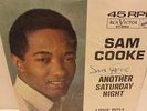 SAM COOKE 45 PICTURE SLEEVE PS ANOTHER SATURDAY NIGHT SIGNED AUTOGRAPH RCA