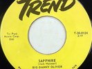 BIG DANNY OLIVER 45 Sapphire TREND Rockabilly R&B Original Press VG++ #BB1773