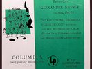 Warhol clean GREEN COVER - Prokofiev ALEXANDER NEVSKY Ormandy; Columbia 4247