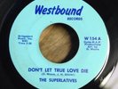 SUPERLATIVES northern soul 45 Don't Let True Love Die/She's My Wonder Woman M-