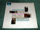 COLUMBIA SAX 2508 BLUE / SILVER BEETHOVEN VIOLIN CONCERTO MILSTEIN LEINSDORF