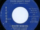 DAVID MARTIN & THE RARE ESSENCE You're Mighty Right MODERN SOUL 45 on REKORDS