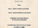 Elvis Presley DJ Prevue Special Sleeve RCA 47-8400 1964 sleeve only