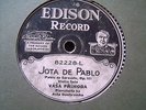 1921 VASA PRIHODA Czech VIOLIN SARASATE Jota de Pablo  Edison Diamond Disc 78