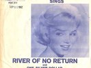 MARILYN MONROE--PICTURE SLEEVE + 45---(RIVER OF NO RETURN)--PS--PIC--SLV