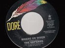 HEAR Modern Soul Promo 45 THE SUPERBS Where Or When on Dore (Promo)