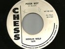 BLUES ROCKER-  HOWLIN WOLF --POOR BOY -  HEAR BOTH- 1957 PROMO CHESS