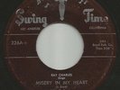 BLUES + R&B -- RAY CHARLES-- MISERY IN MY HEART  -HEAR BOTH- 1953 SWING TIME