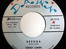 HEAR Kenny loren 45 Brenda/My Girl Doesn't Care DAWN 1113 rockabilly M- popcorn
