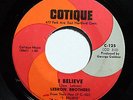 LEBRON BROTHERS Latin Soul 45rpm Walk On b/w I Believe Cotique #125 LISTEN