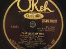 78 Jazz LOUIS ARMSTRONG That Rhythm Man / Sweet Savannah Sue 1929 Okeh 41281