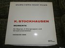 KONTARSKY & STOCKHAUSEN Momente ORIG Wergo WER 60024 GER-1965 LP NM