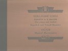 RARE GUILLAUME LEKEU Sonata in G Major Hepzibah Yehudi Menuhin piano violin M579