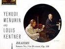 HMV ASD475 - Brahms - Sonata No. 3 - Schubert - Fantaisie - MENUHIN - KENTNER