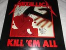 Metallica Kill 'Em All signed autographed LP record Cliff Burton, Whiplash