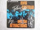 ELVIS COSTELLO AND ATTRACTIONS - FULLY SIGNED/AUTOGRAPHED PUNK/NEW WAVE RECORD S