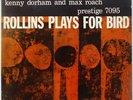 SONNY ROLLINS plays FOR BIRD kenny dorham PRESTIGE W. 50th VINYL LP hear it