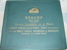 THIBAUD CASALS CORTOT BRAHMS DOUBLE CONCERT HMV 1929 NM 4-78 RPM ORIGINAL BOX