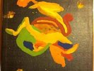 Don Pullen Milford Graves In Concert At Yale University LP hand-painted art orig