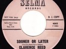 Northern Soul * CLARENCE REED * Sooner Or Later * LISTEN MP3 * 2-sider