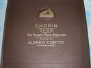 4 x 78rpm ALFRED CORTOT CHOPIN 24 PRELUDES COMPLETE UK SET NM in ORIGINAL ALBUM