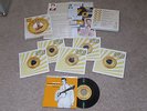 ELVIS PRESLEY = SUN SINGLES RARE 5 x 7inch BOX SET + BONUS E.P. AND POSTER