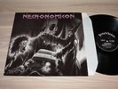 NECRONOMICON SIGNED LP - APOCALYPTIC NIGHTMARE / SCRATCHCORE METAL in MINT - RAR