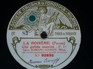 OPERA 78 rpm RECORD Fonotipia TENOR ROMANO CIAROFF Boheme PUCCINI Milano X-RARE