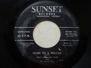 RARE ROCKABILLY 45 Tony & Jackie Lamie/The Swing Kings Wore to a Frazzel SUNSET