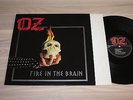 OZ LP - FIRE IN THE BRAIN / 1983 TYFON GRAMMOFON SWEDEN PRESS METAL in NM - RARE