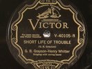 G. B. Grayson - Henry Whitter, Victor 40105, E / E-
