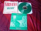 NIRVANA-BLEACH-1992 AUSTRALIAN GREEN VINYL LP+CLOTH COVER