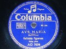 VIOLIN 78 rpm RECORD Columbia FIGUEROAS Ave Maria SCHUBERT Orquesta ARBÓS Polo