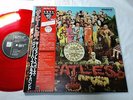 BEATLES ORIGINAL SGT. PEPPER MONO EMI TOSHIBA RED VINYL LP JAPAN OBI UK MONO NM