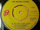 ROLLING STONES, IT'S ONLY ROCK N ROLL / THROUGH THE LONELY NIGHTS, Org Greek 7''