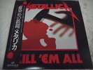 METALLICA-Kill 'Em All JAPAN 1st.Press w/OBI Megadeth Slayer Anthrax Iron Maiden