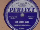 Crowder Brothers Perfect 8-03-57  Old-Time Country 78 rpm