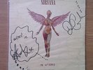 NIRVANA In Utero LP DGC 1993 signed by Kurt & Dave 1 March 1994 Munich genuine