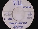 rare Texas Soul R&B 45 LORD AUGUST found me a new love Listen