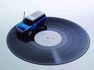 VINYL KILLER PORTABLE RECORD PLAYER MINI CLUBMAN BLUE PRICE REDUCED