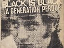JOHNNY HALLYDAY BLACK IS BLACK 45 T LABEL VAR 1 ESPAGNE SPAIN ESPAGNOL ESPANA