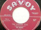 JOHNNY OTIS QUINTETTE 45 I'm Living O.K. SAVOY Doo Wop NEAR MINT Repro #BB2037