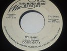 DOBIE GRAY MY BABY/OUT ON THE FLOOR 45 THUNDERBIRD WLP NORTHERN SOUL HEAR NM