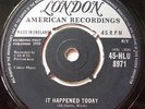 The Skyliners - It Happened Today. London HLU 8971.  Rare doo-wop.  VG+