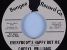 Northern Soul 45 CHERYL WILLIAMS Everybody's Happy But Me BENGEE DJ HEAR NM