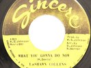 CROSSOVER FUNK 45-LaSHAWN COLLINS-WHAT YOU GONNA DO NOW on SINCERE VG+