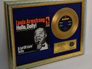 LOUIS  ARMSTRONG    Single Gold Record, Award Schallplatte  bild  goldene