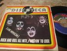 KISS - Rock'n'roll all nite RARE SPAIN PROMO P/S 45 Unique Spanish cover 1975