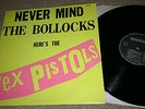SEX PISTOLS NEVER MIND THE BOLLOCKS BARCLAY BLANK BACK FIRST FRENCH PRESS PUNK